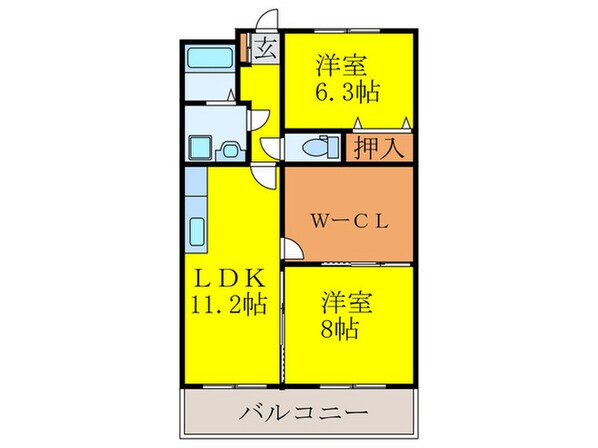 ファミ－ル大谷の物件間取画像